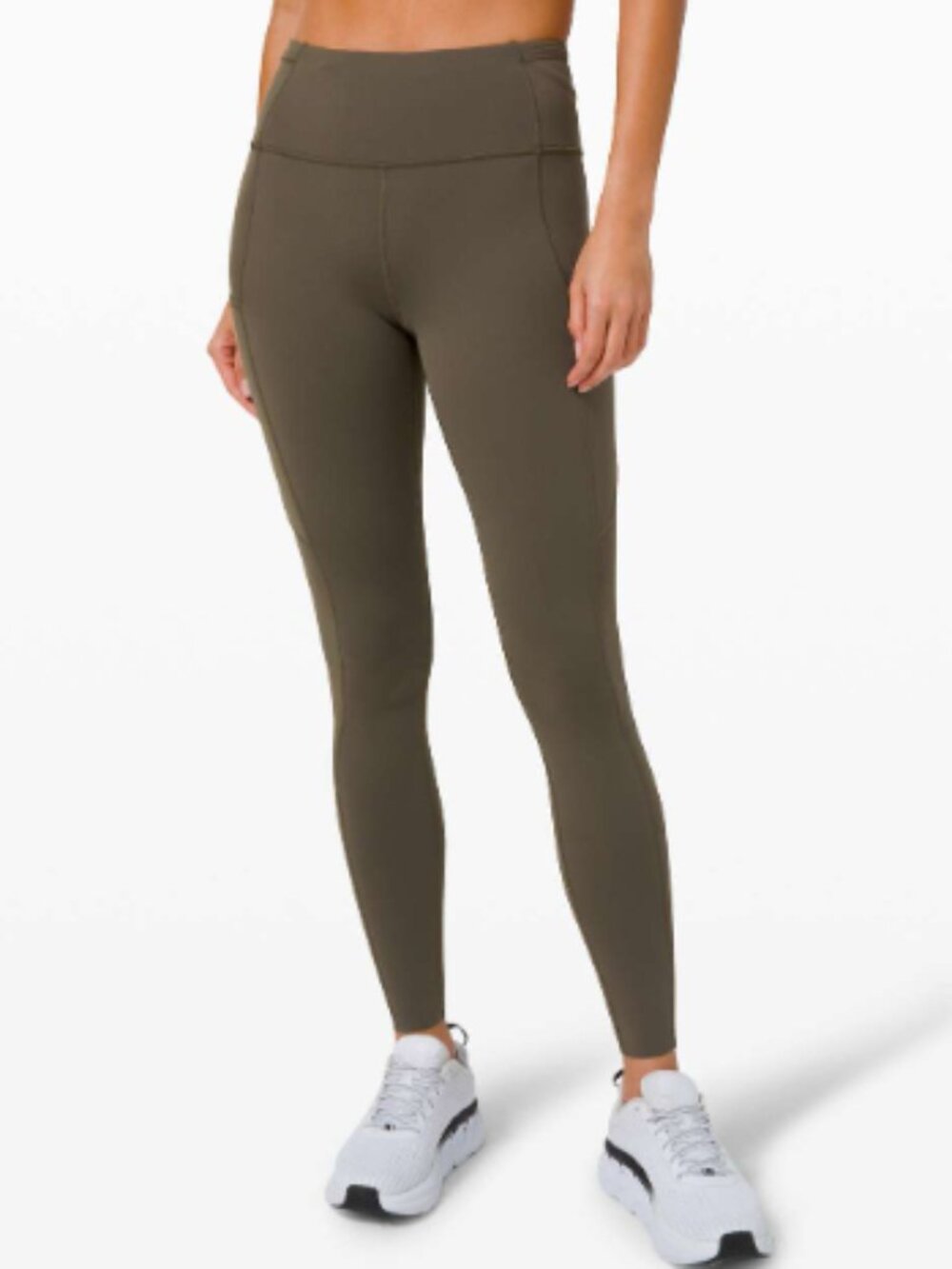 Lululemon Fast and Free High-Rise Tight 25" - Dark Olive Size 4
